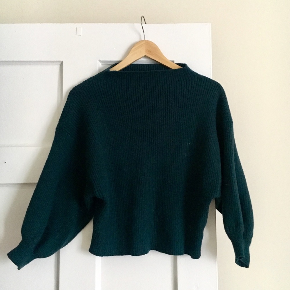 Anthropologie Emerald Sweater
